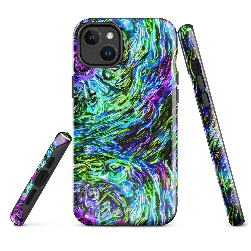 Prismatic Maelstrom on MagSafe Tough Case for iPhone® — Front