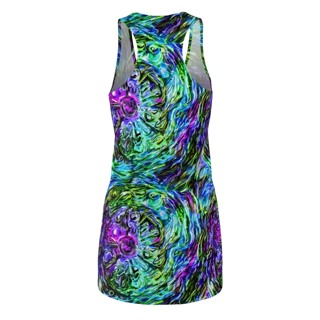 Prismatic Maelstrom on Racerback Dress — Back