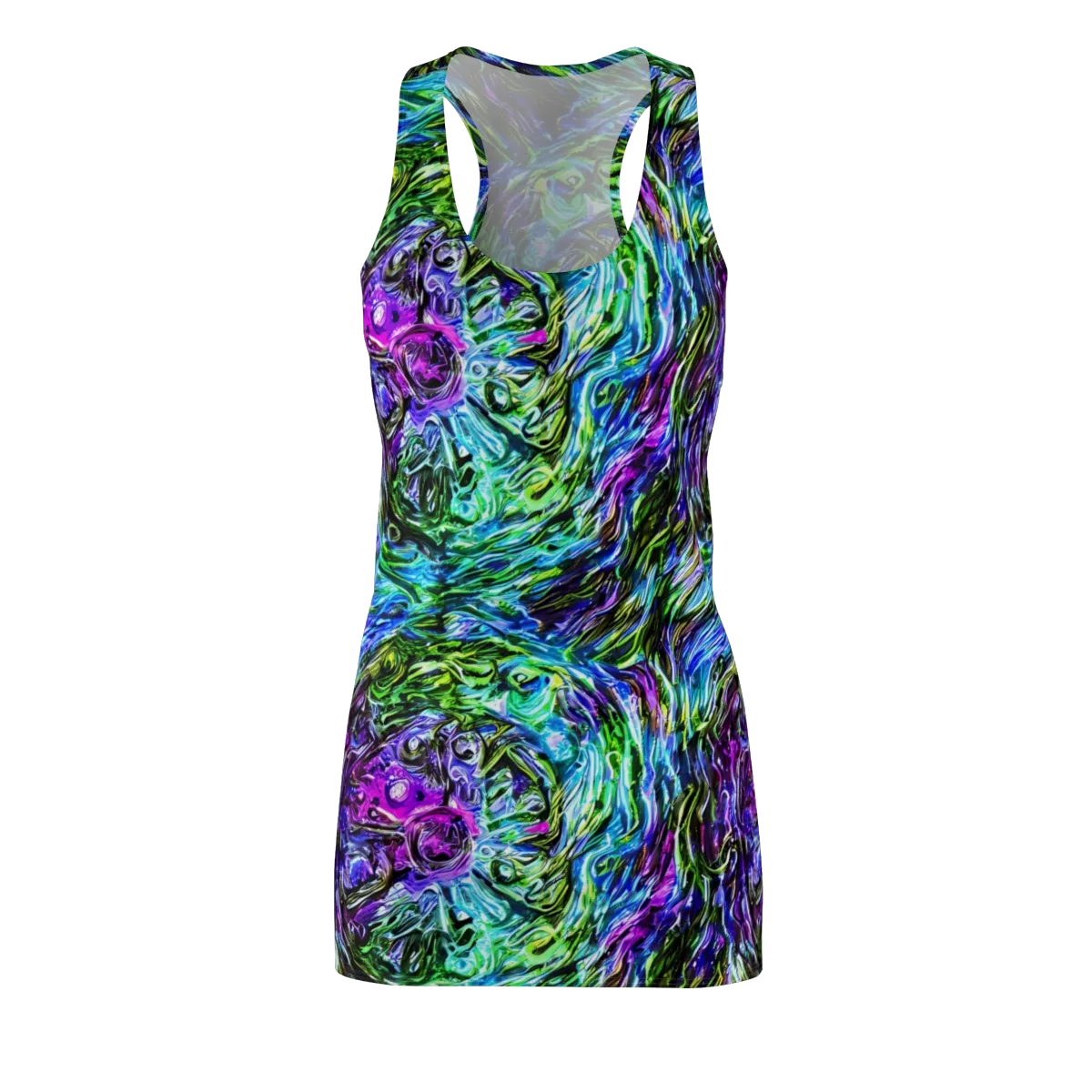 Prismatic Maelstrom on Racerback Dress — Front