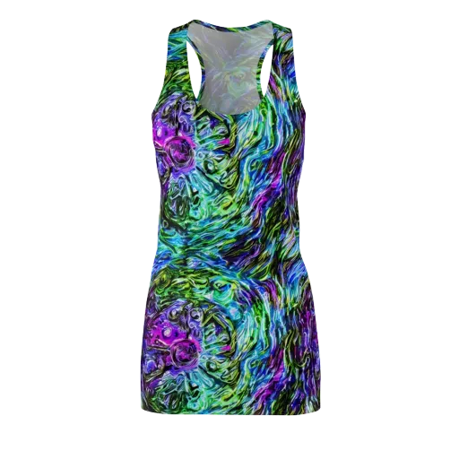 Prismatic Maelstrom on a Racerback Dress