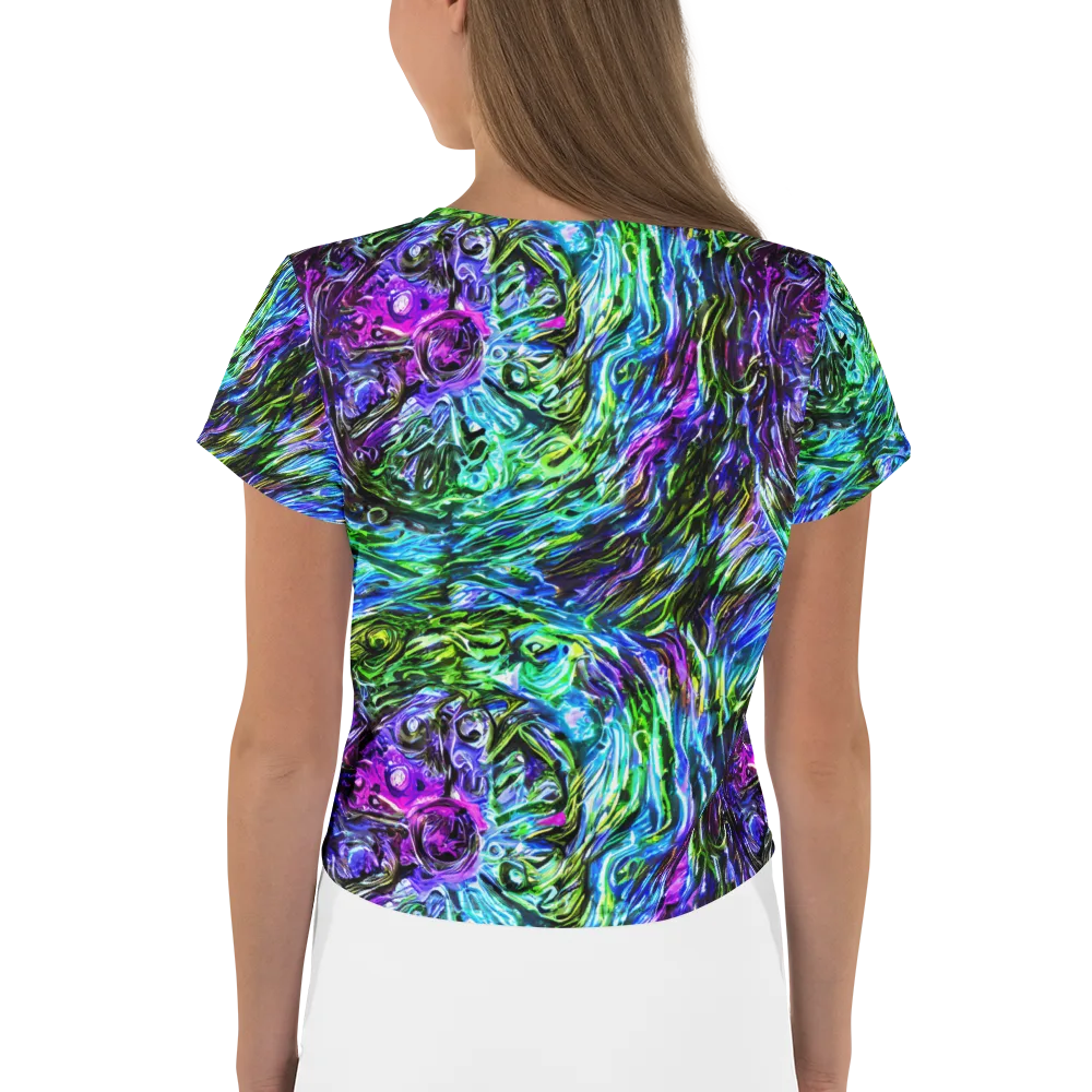 Prismatic Maelstrom on Crop Tee — Back
