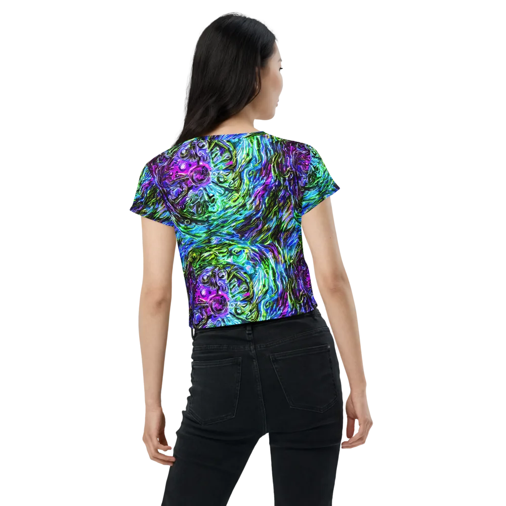 Prismatic Maelstrom on Crop Tee — Back