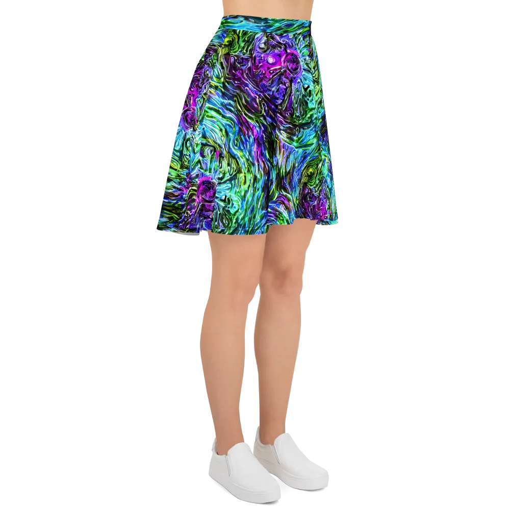 Prismatic Maelstrom on Skater Skirt — Right