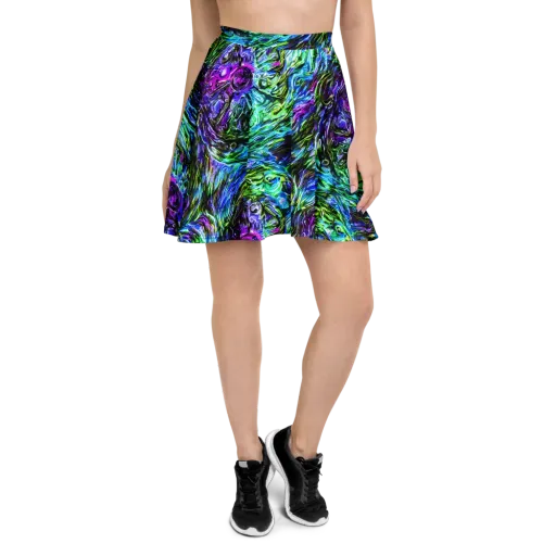 Prismatic Maelstrom on a Skater Skirt