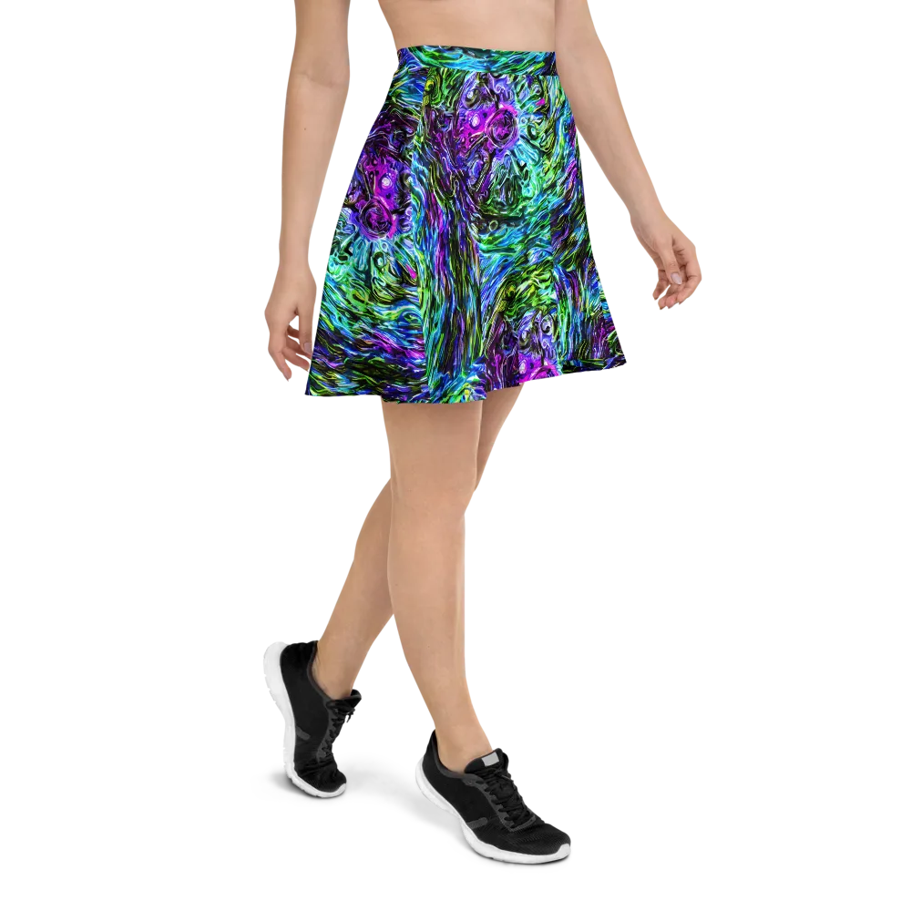 Prismatic Maelstrom on Skater Skirt — Right
