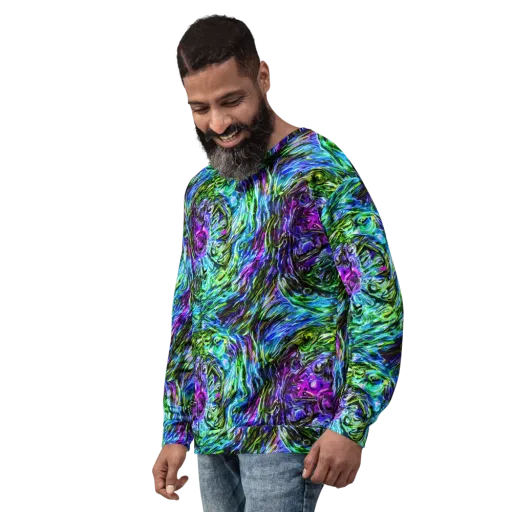 Prismatic Maelstrom on a Sweatshirt
