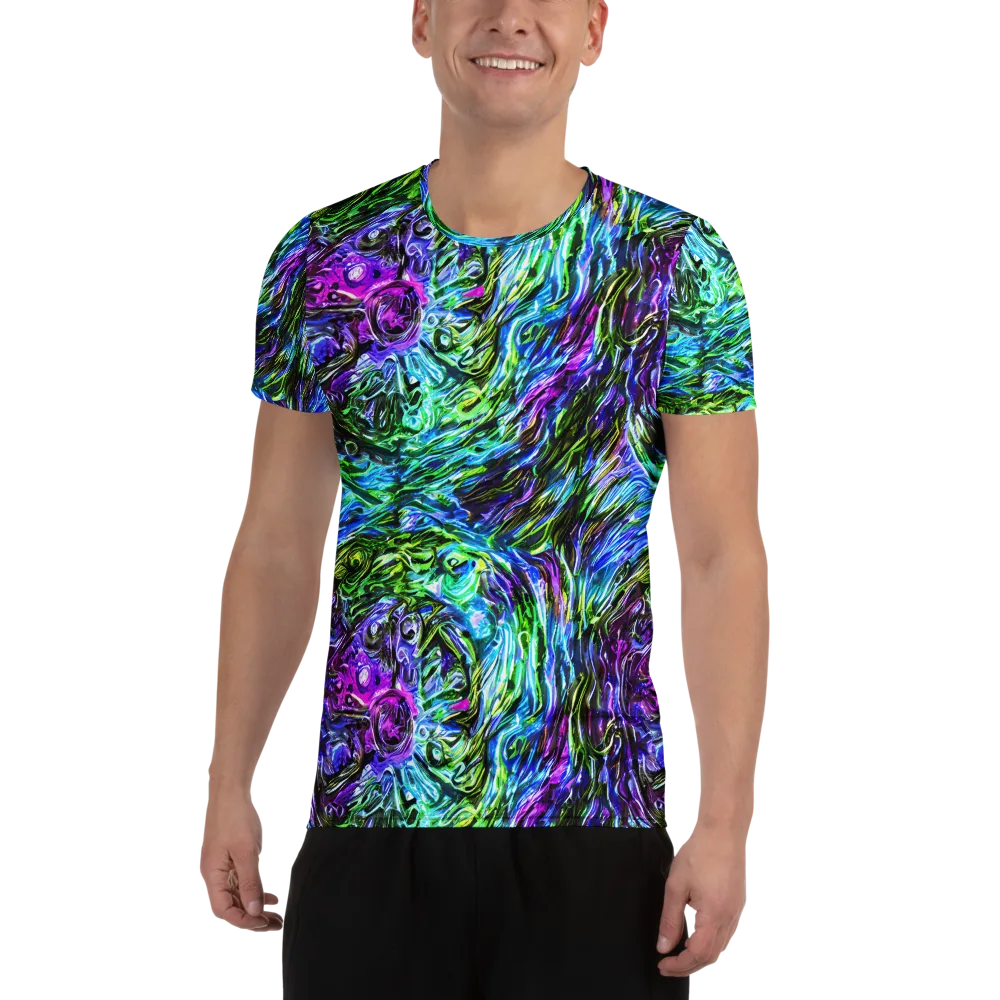 Prismatic Maelstrom on Men's Athletic T-Shirt — Front
