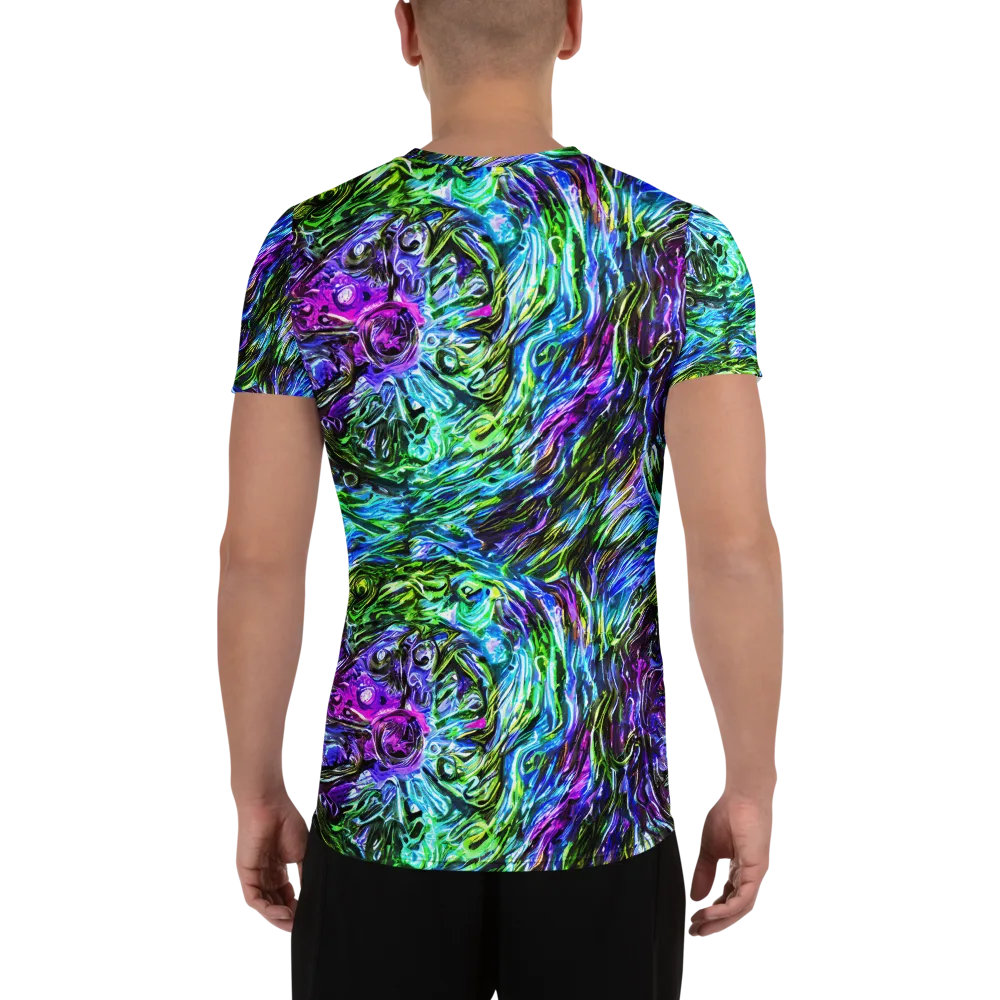 Prismatic Maelstrom on Men's Athletic T-Shirt — Back