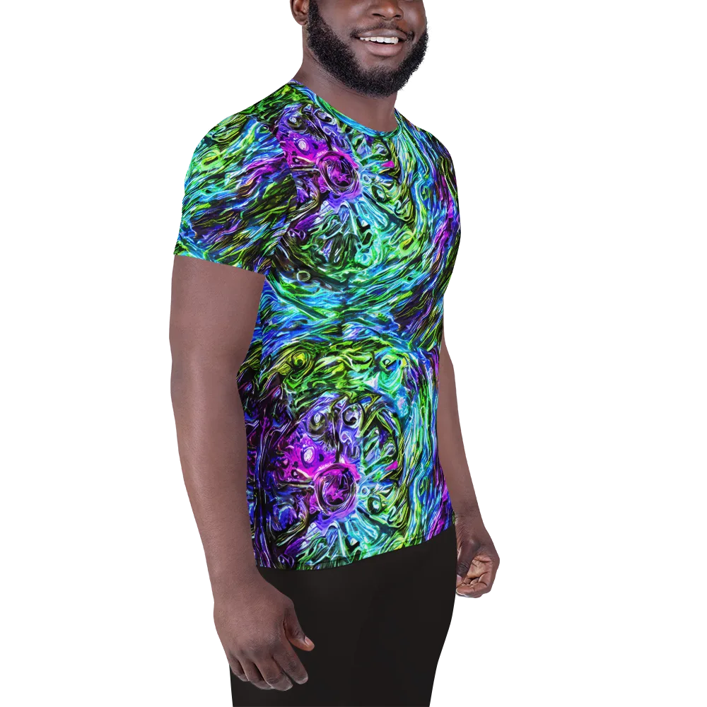 Prismatic Maelstrom on Men's Athletic T-Shirt — Right