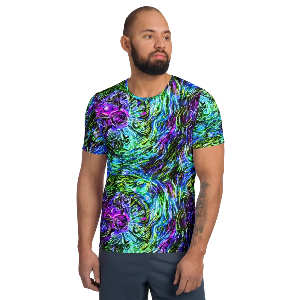 Prismatic Maelstrom on Men's Athletic T-Shirt — Front