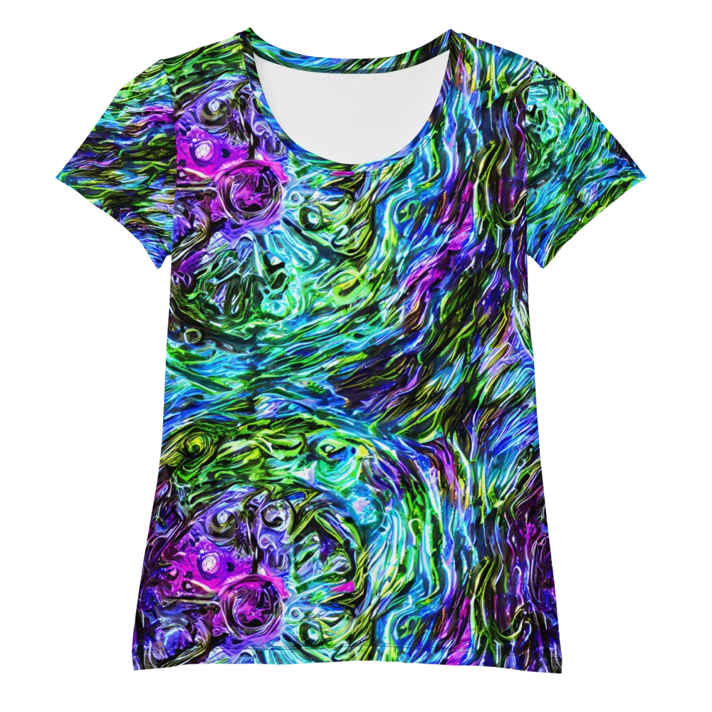 Prismatic Maelstrom on Women's Athletic T-Shirt — Front