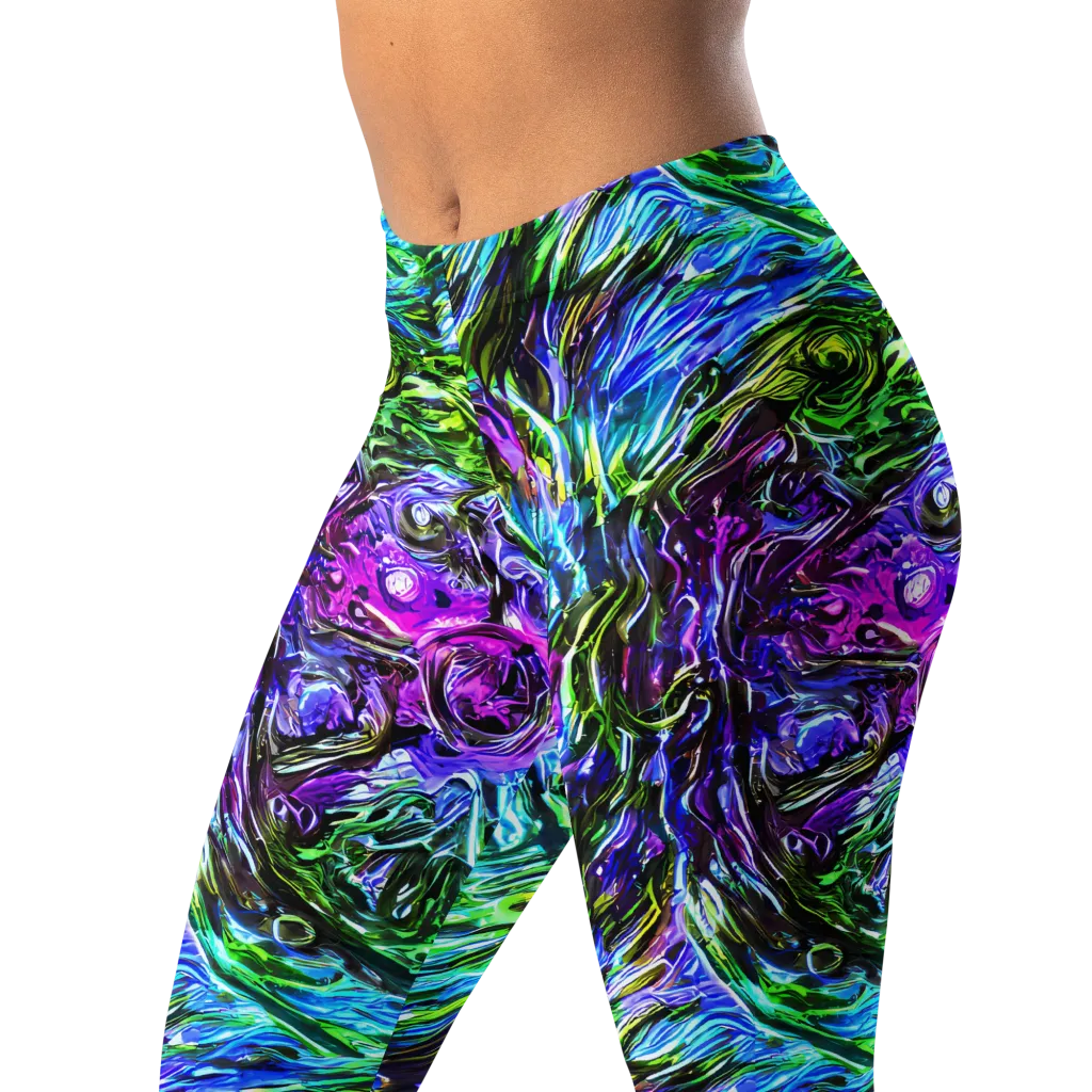 Prismatic Maelstrom on Leggings — Left Front