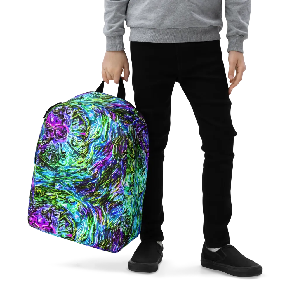 Prismatic Maelstrom on Minimalist Backpack — Zoomed-in