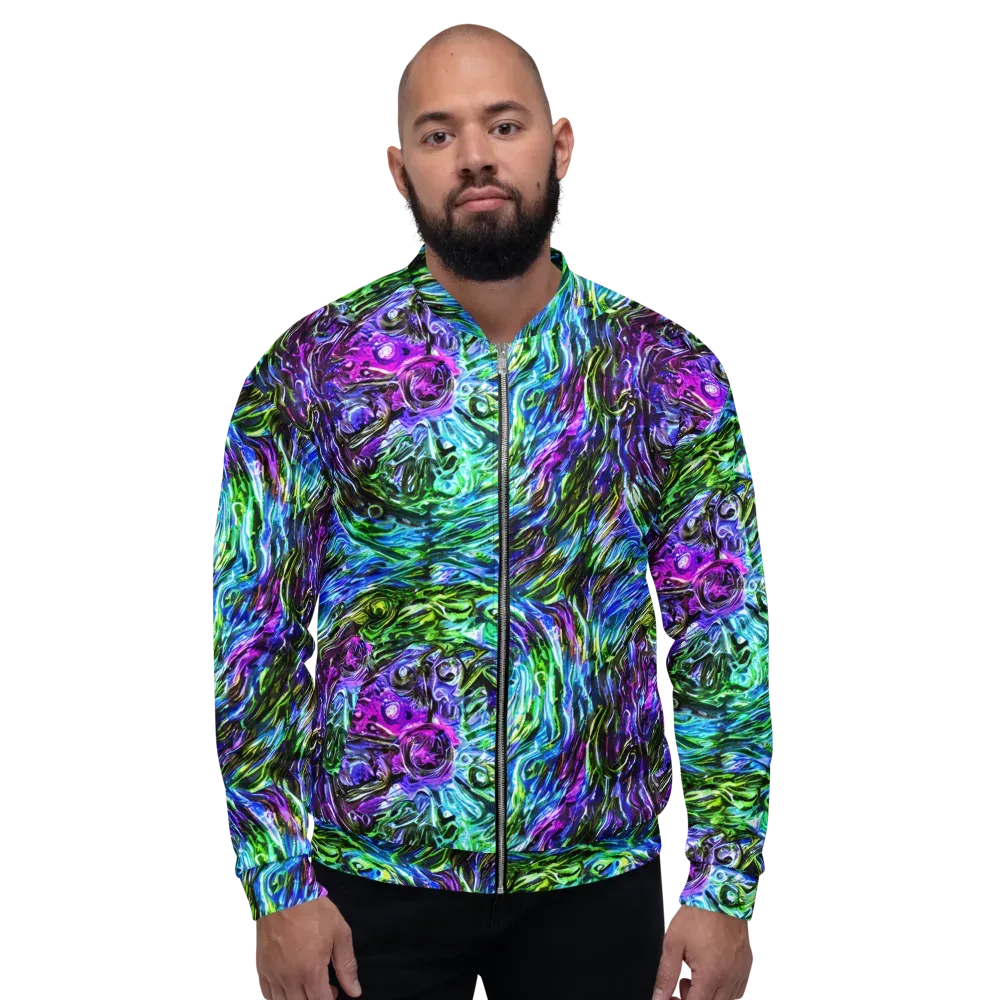 Prismatic Maelstrom on Bomber Jacket — Front