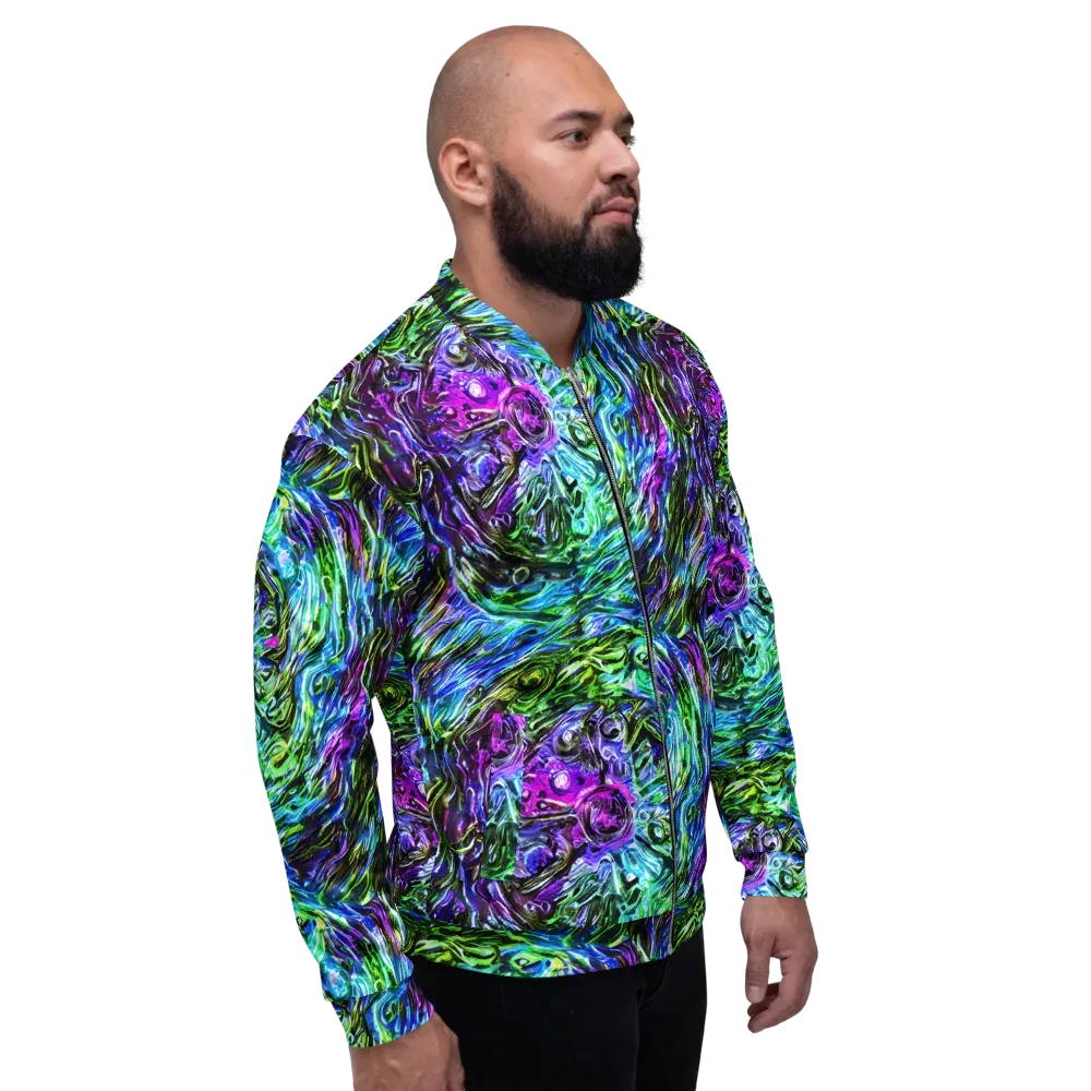 Prismatic Maelstrom on Bomber Jacket — Right