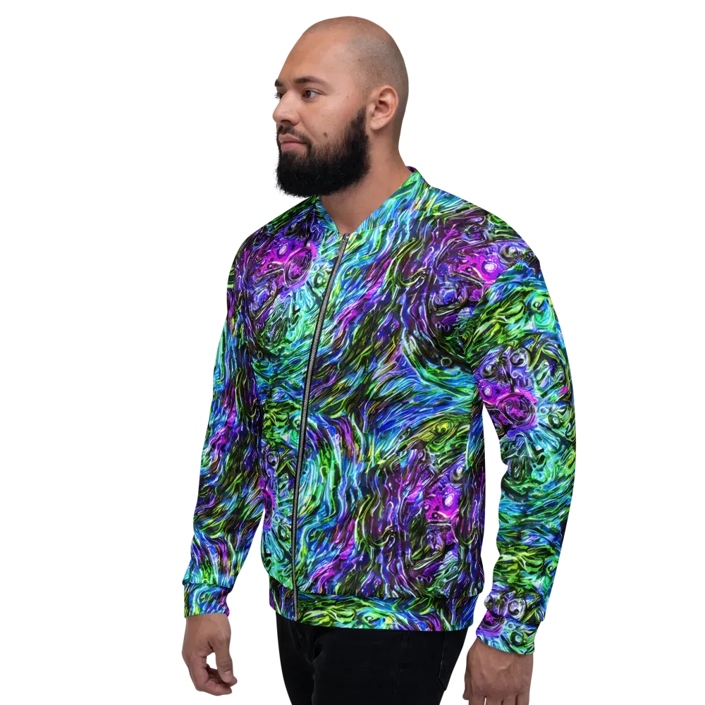 Prismatic Maelstrom on Bomber Jacket — Left