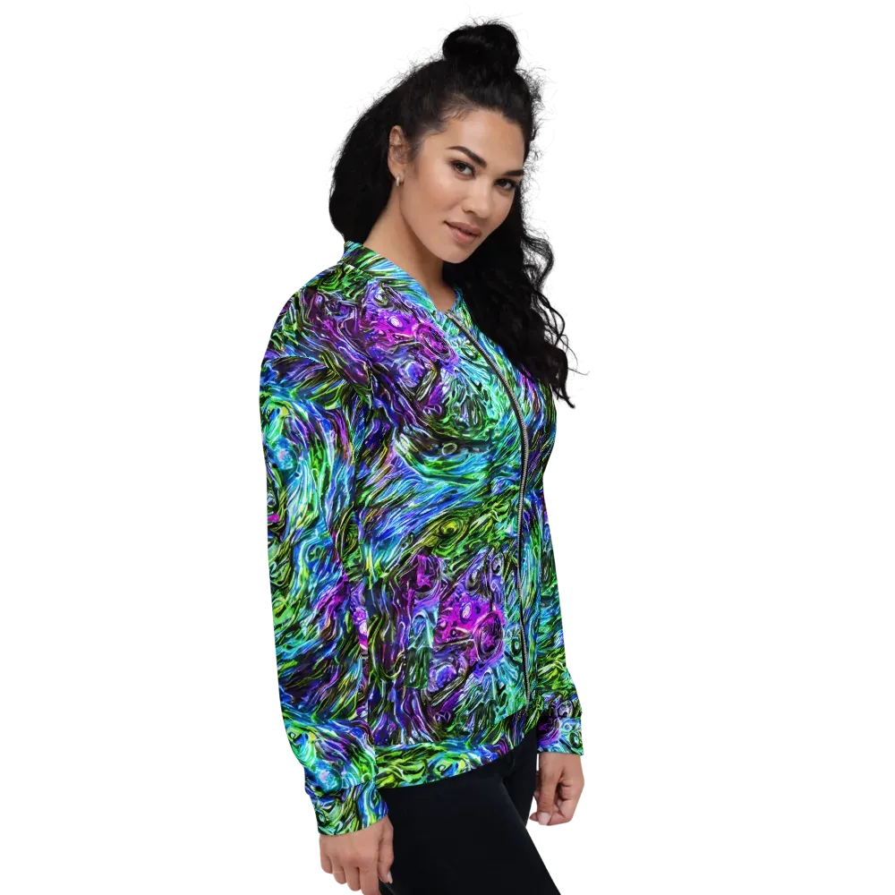 Prismatic Maelstrom on Bomber Jacket — Right