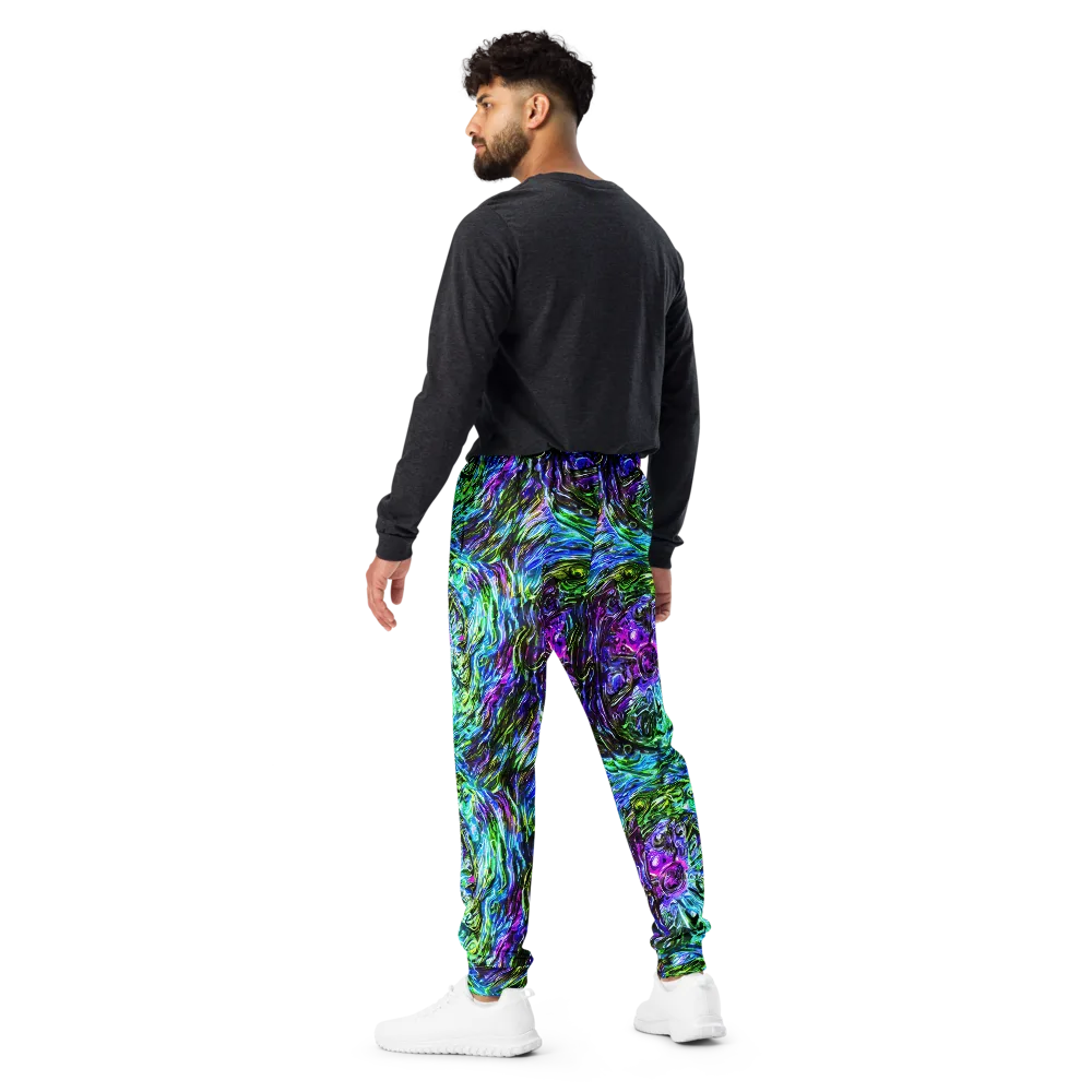 Prismatic Maelstrom on Men's Joggers — Back