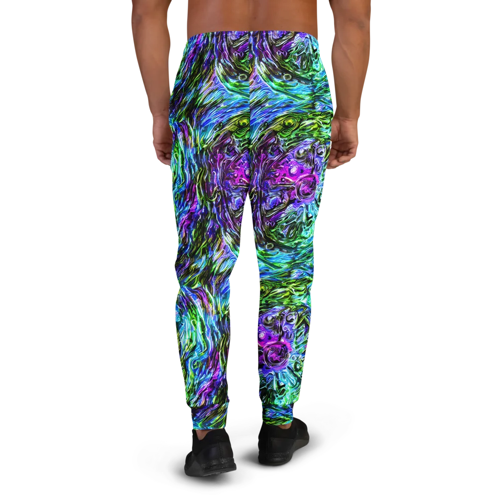 Prismatic Maelstrom on Men's Joggers — Back