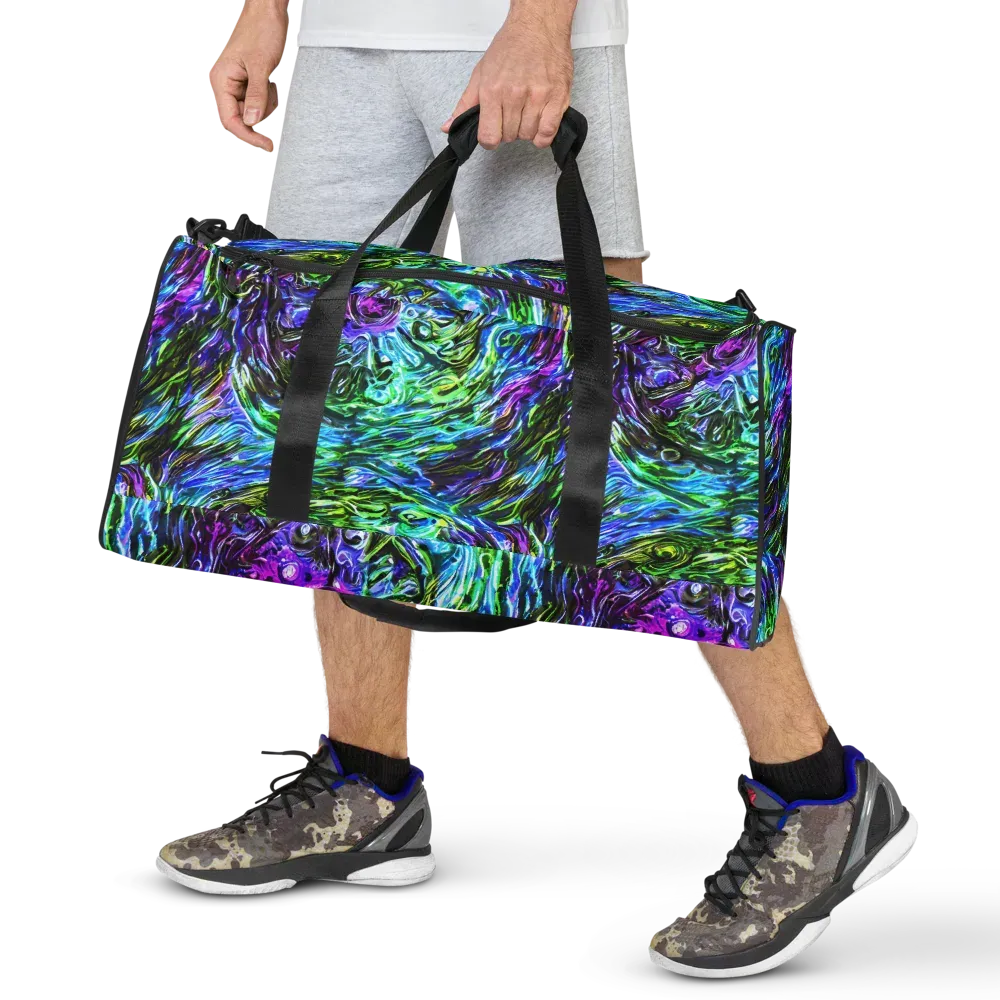 Prismatic Maelstrom on Duffle Bag — Front