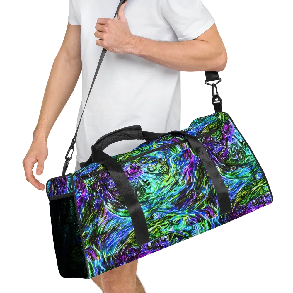 Prismatic Maelstrom on Duffle Bag — Right Front
