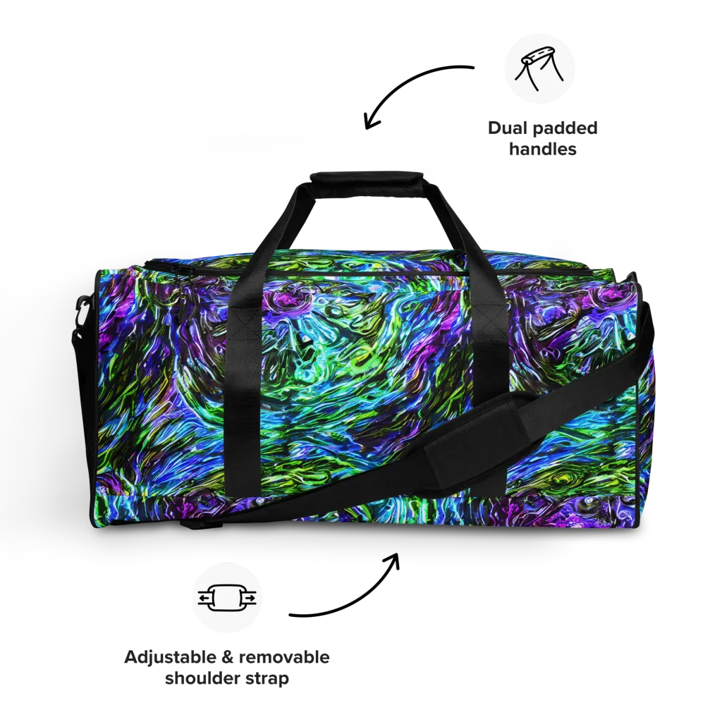 Prismatic Maelstrom on Duffle Bag — Front