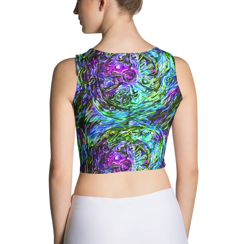 Prismatic Maelstrom on Crop Top — Back