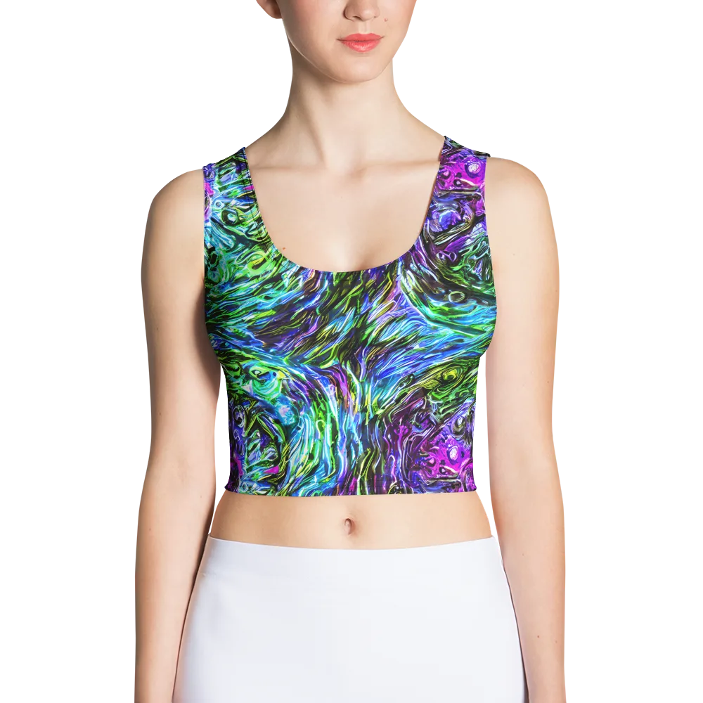 Prismatic Maelstrom on Crop Top — Front