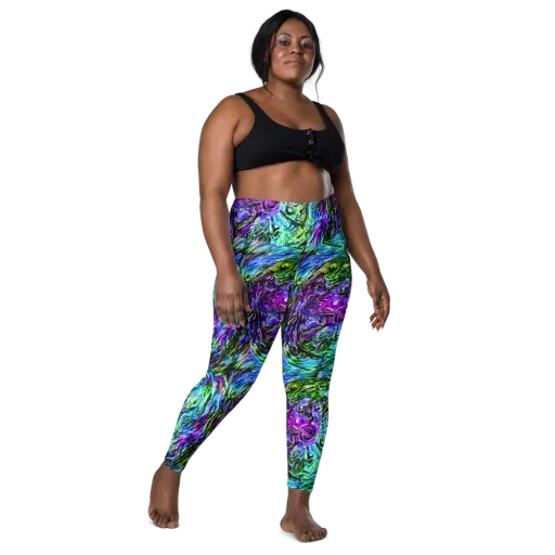 Prismatic Maelstrom on a Leggings with Pockets
