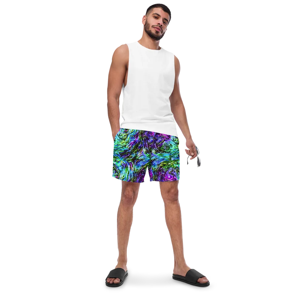 Prismatic Maelstrom on Swim Trunks — Front