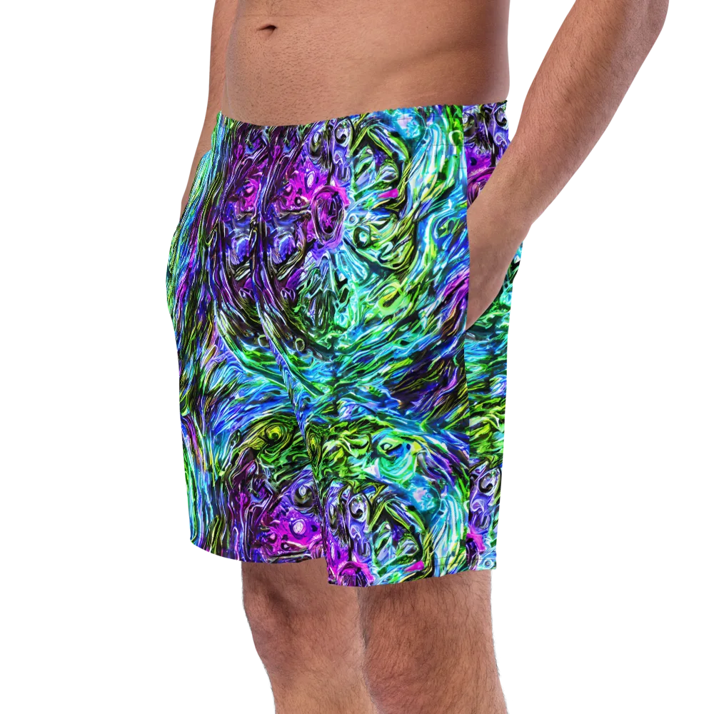 Prismatic Maelstrom on Swim Trunks — Left Front