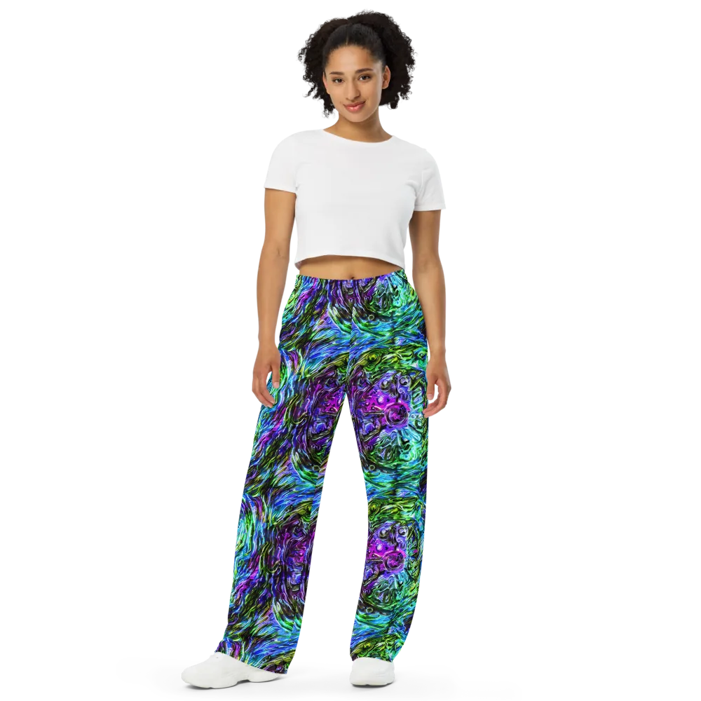 Prismatic Maelstrom on Wide-Leg Pants — Front
