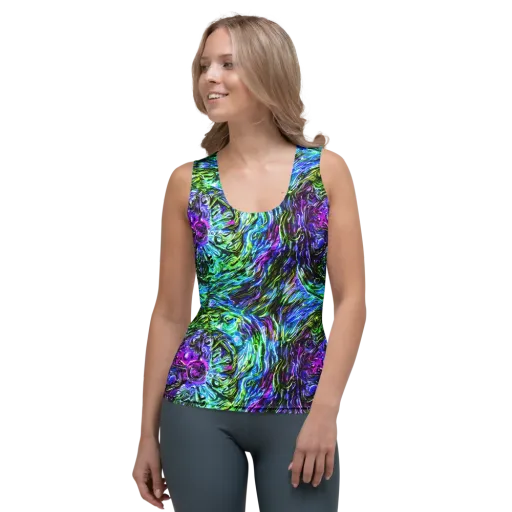 Prismatic Maelstrom on a Women's Tank Top