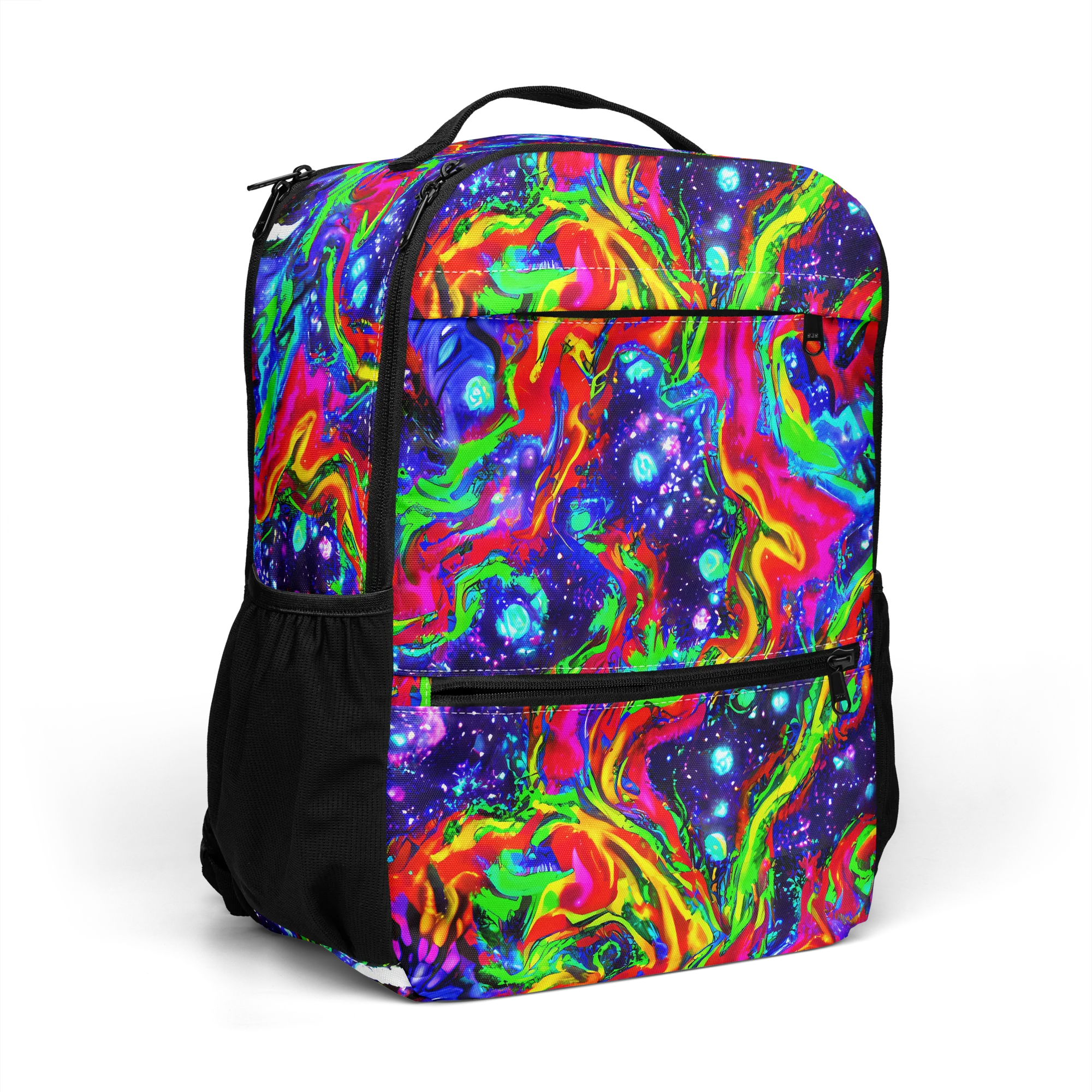 Ultraviolet Wildfire on Utility Backpack — Right Front