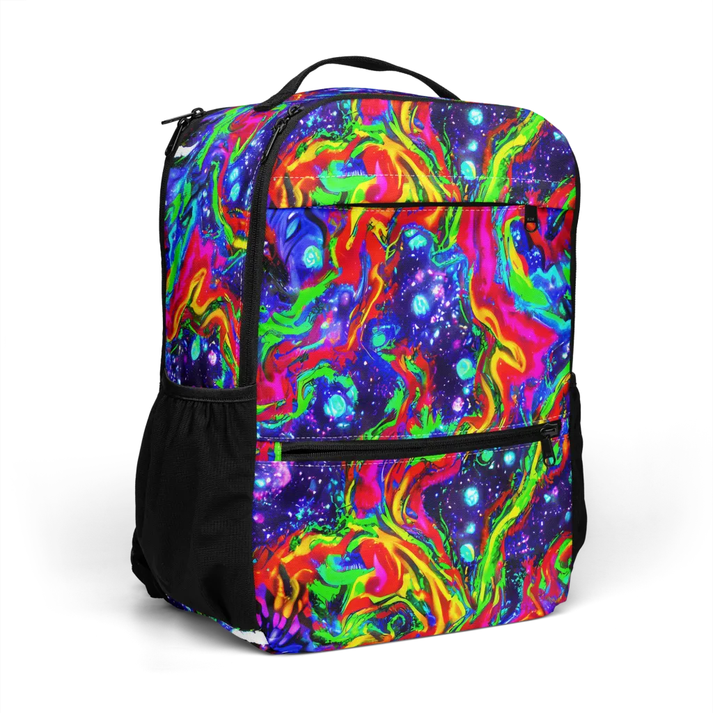 Ultraviolet Wildfire on Utility Backpack — Right Front