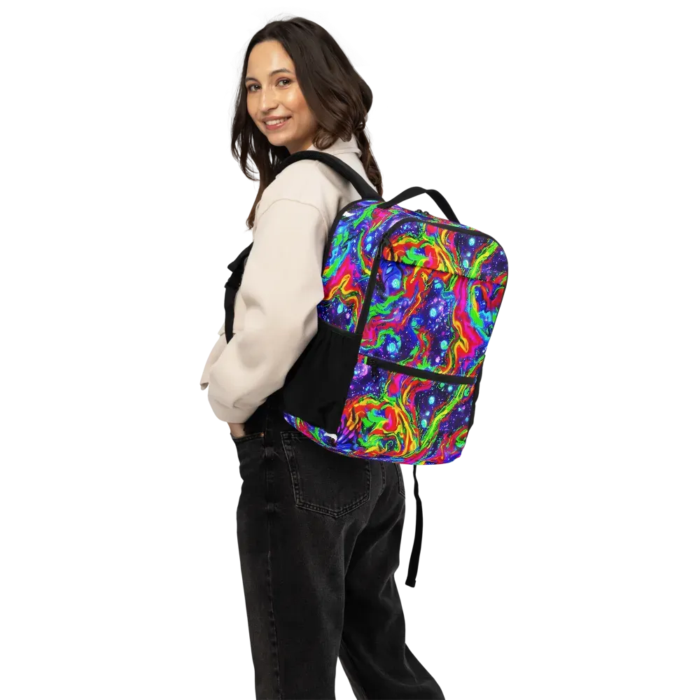 Ultraviolet Wildfire on Utility Backpack — Back