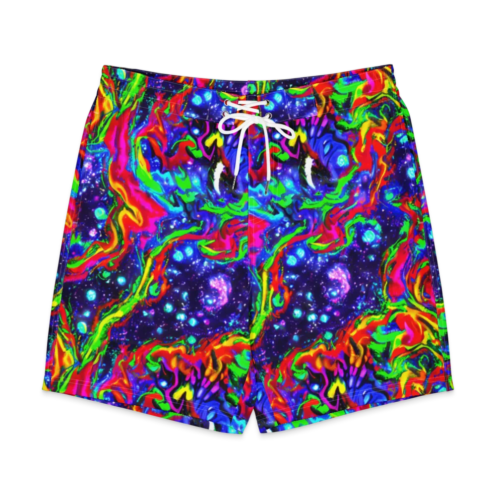 Ultraviolet Wildfire on Men's Board Shorts — Front