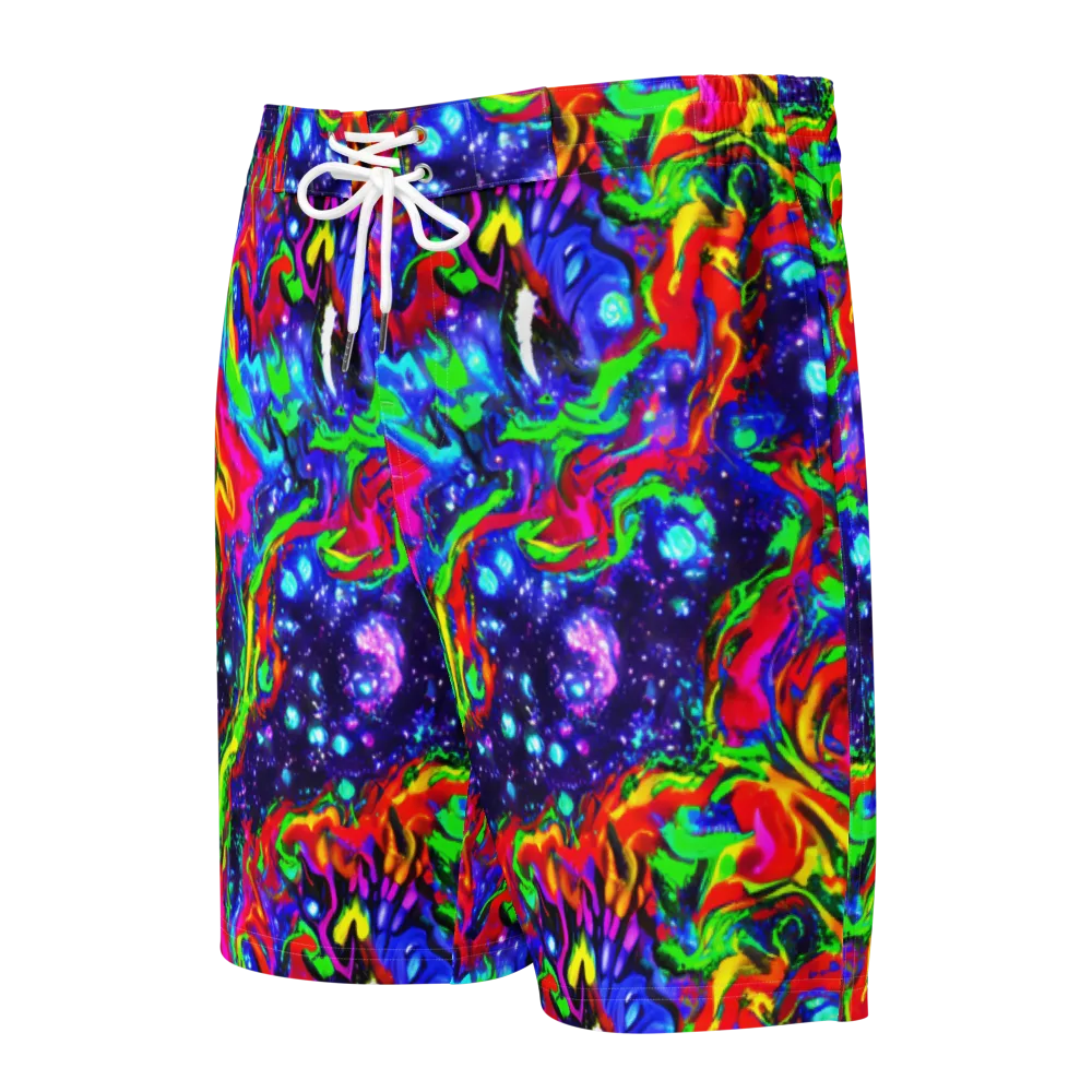 Ultraviolet Wildfire on Men's Board Shorts — Front