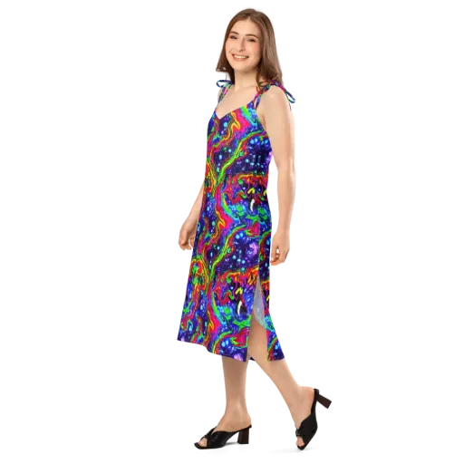 Ultraviolet Wildfire on a Slip Dress