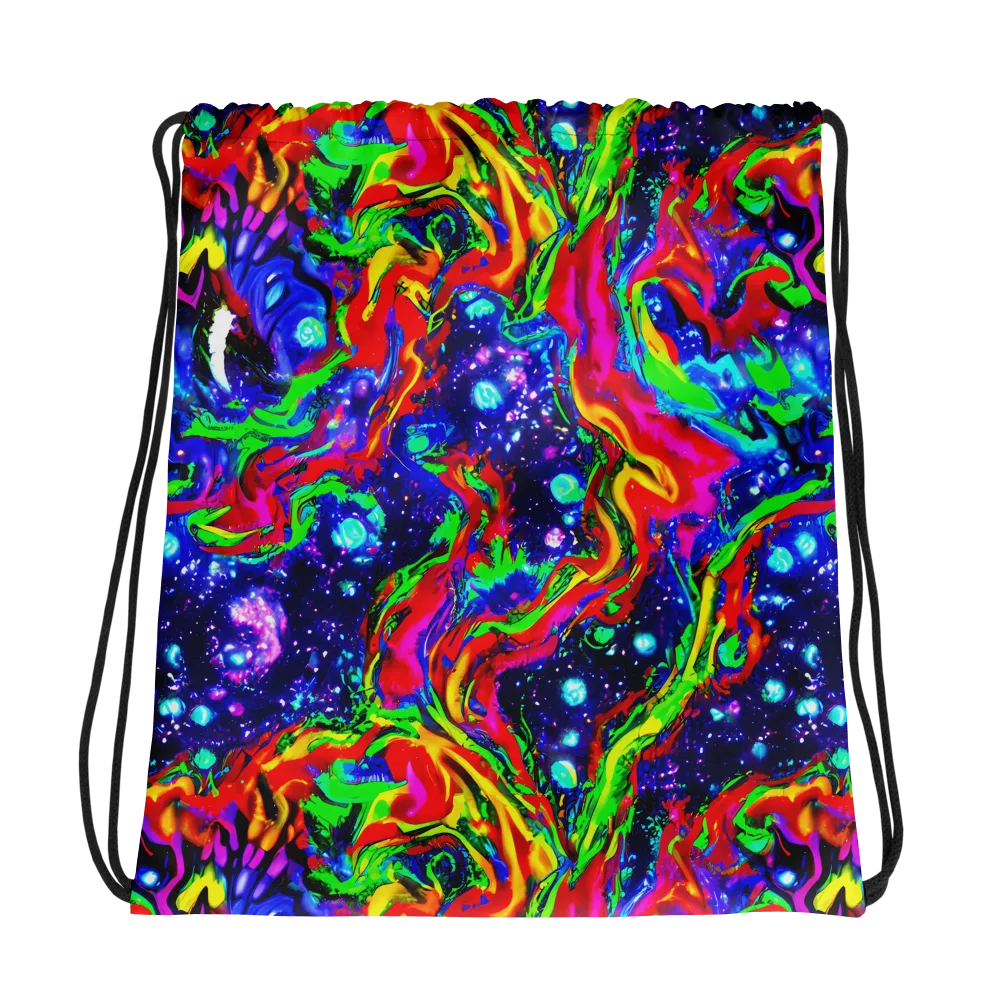 Ultraviolet Wildfire on Drawstring Bag — Photo