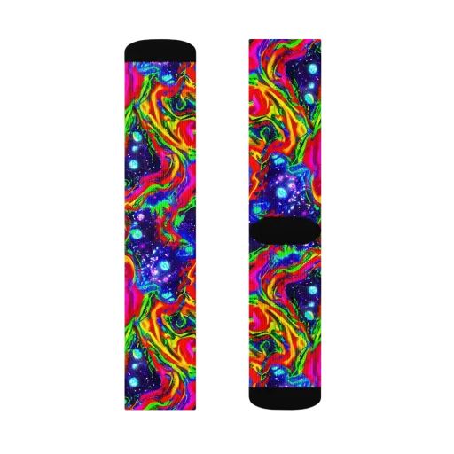 Ultraviolet Wildfire on a Socks