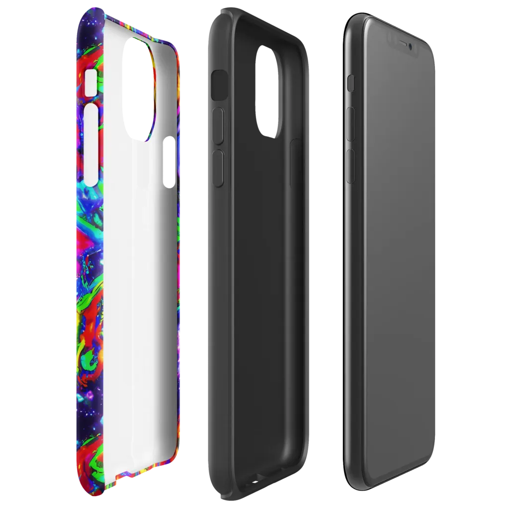 Ultraviolet Wildfire on Tough Case for iPhone® — Right