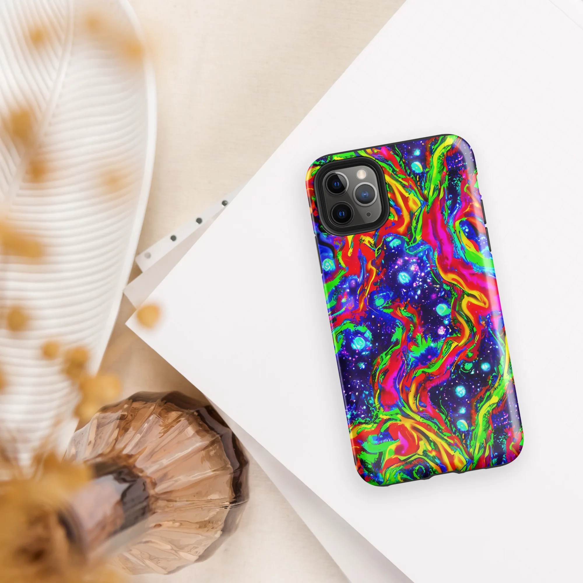 Ultraviolet Wildfire on Tough Case for iPhone® — Front