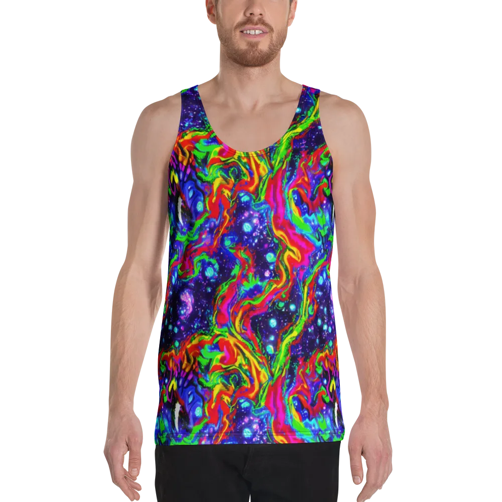 Ultraviolet Wildfire on Men's Tank Top — Front