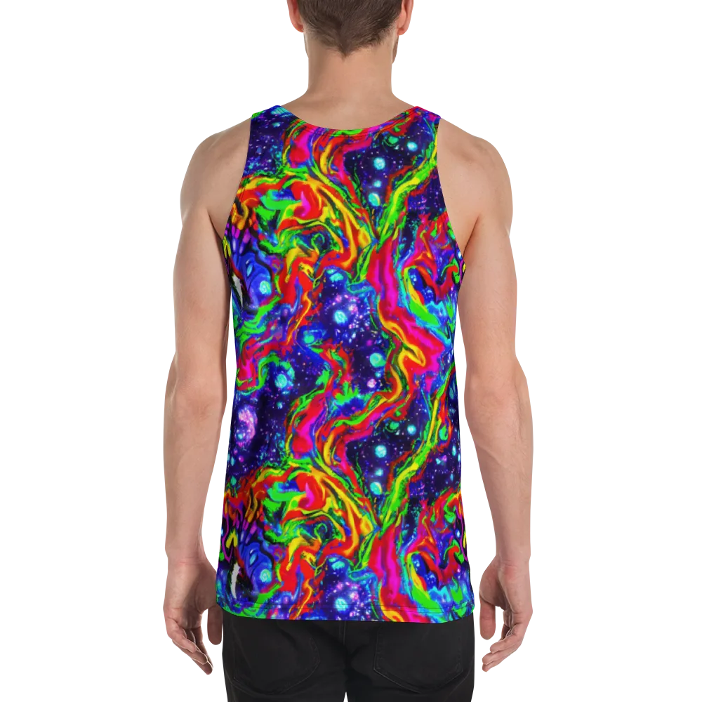 Ultraviolet Wildfire on Men's Tank Top — Back