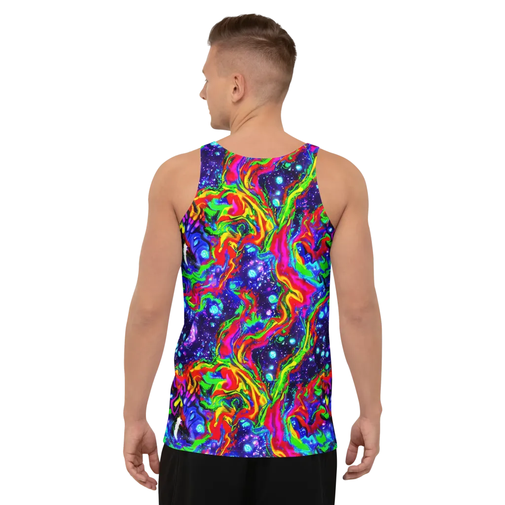 Ultraviolet Wildfire on Men's Tank Top — Back