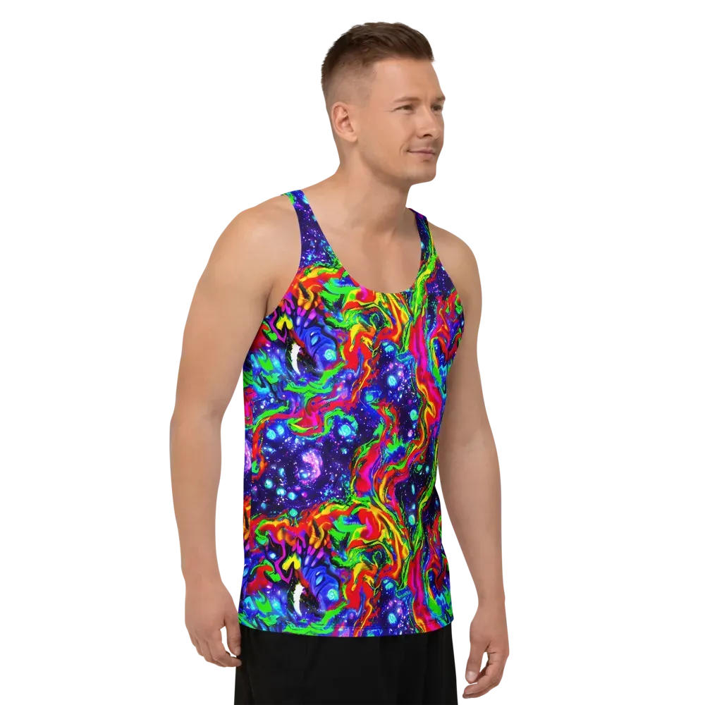 Ultraviolet Wildfire on Men's Tank Top — Right Front