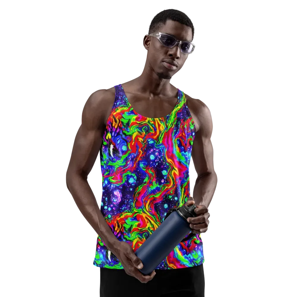 Ultraviolet Wildfire on Men's Tank Top — Front