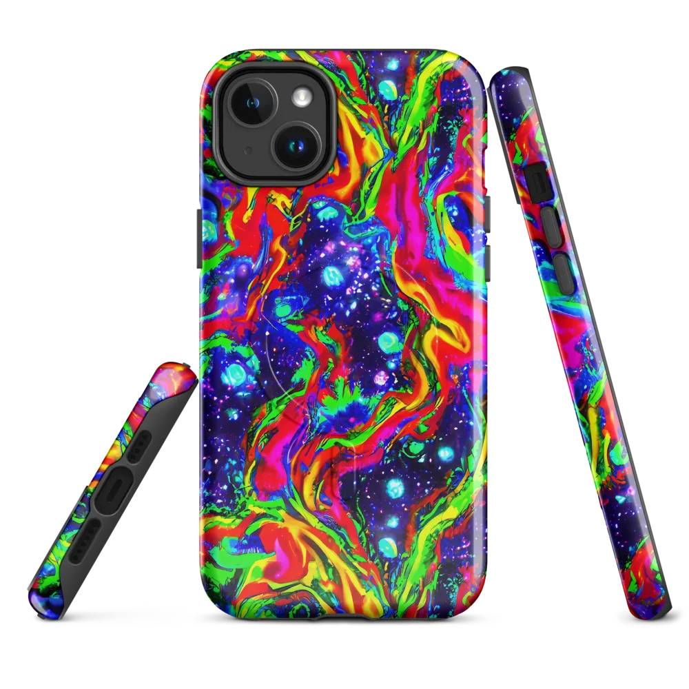 Ultraviolet Wildfire on MagSafe Tough Case for iPhone® — Front