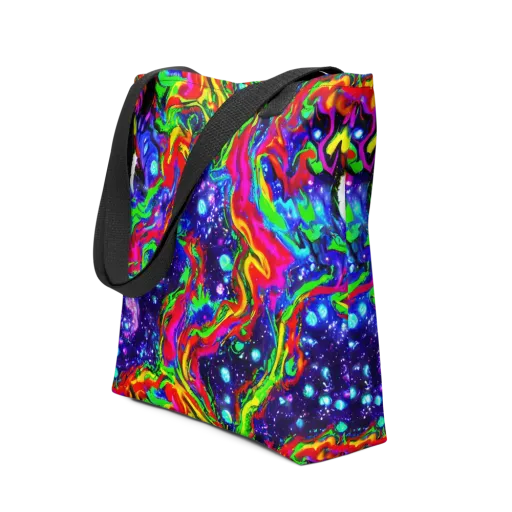 Ultraviolet Wildfire on a Tote Bag